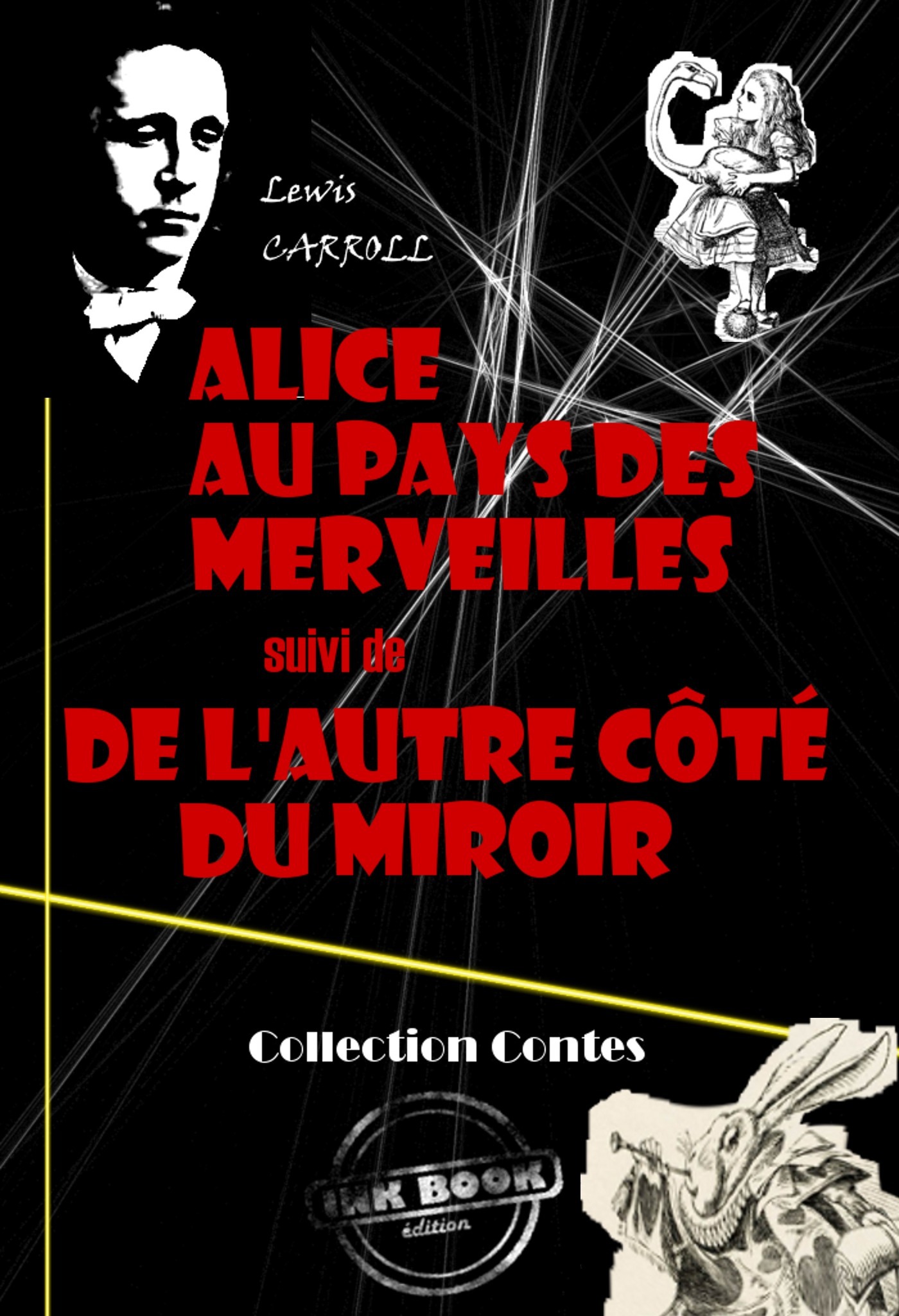 Couverture ebook de Alice au pays des merveilles (suivi De l´autre côté du miroir), de Lewis Carroll