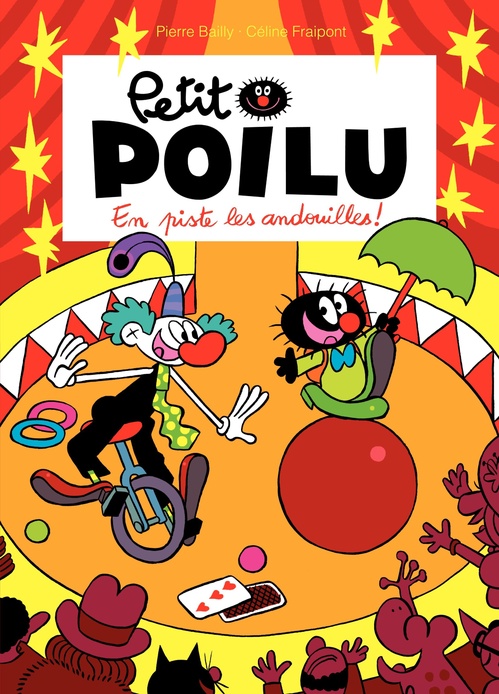 Couverture ebook de Petit Poilu - Tome 14 - En piste les andouilles !, de Céline Fraipont, Pierre Bailly