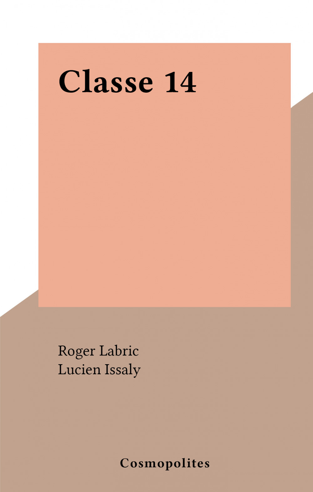 ebook cover of Classe 14, by Roger Labric