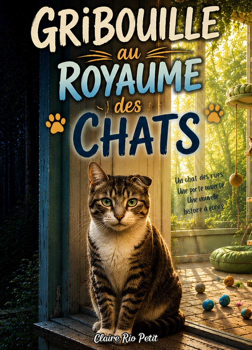 ebook cover of Gribouille au royaume des chats, by Claire RIO PETIT