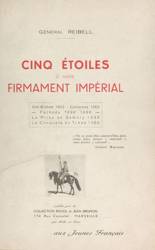 Couverture ebook de Cinq étoiles à notre firmament impérial, de Emile Reibell