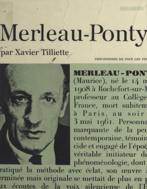 Couverture ebook de Merleau-Ponty, de Xavier Tilliette