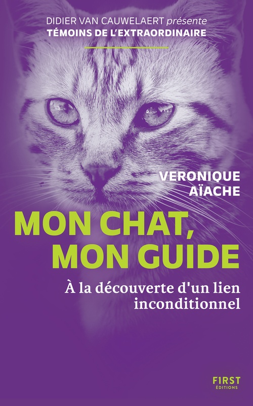 Couverture ebook de Mon chat, mon guide - À la découverte d'un lien inconditionnel, de Véronique Aïache