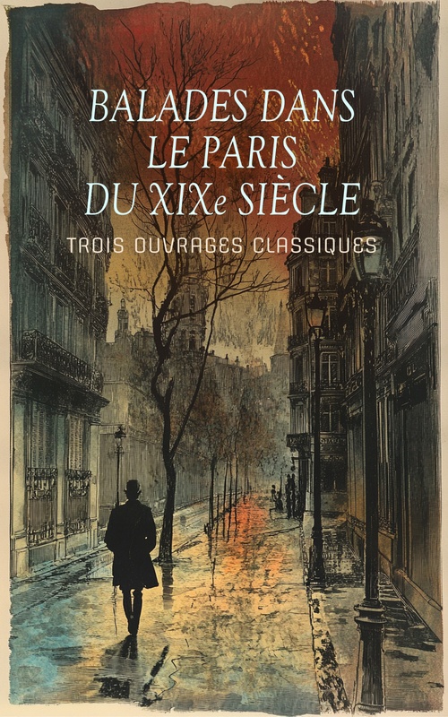 ebook cover of Balades dans le Paris du XIXe siècle : Trois Ouvrages Classiques, by Eugene Francois Vidocq, Joris-Karl Huysmans, Walter Benjamin