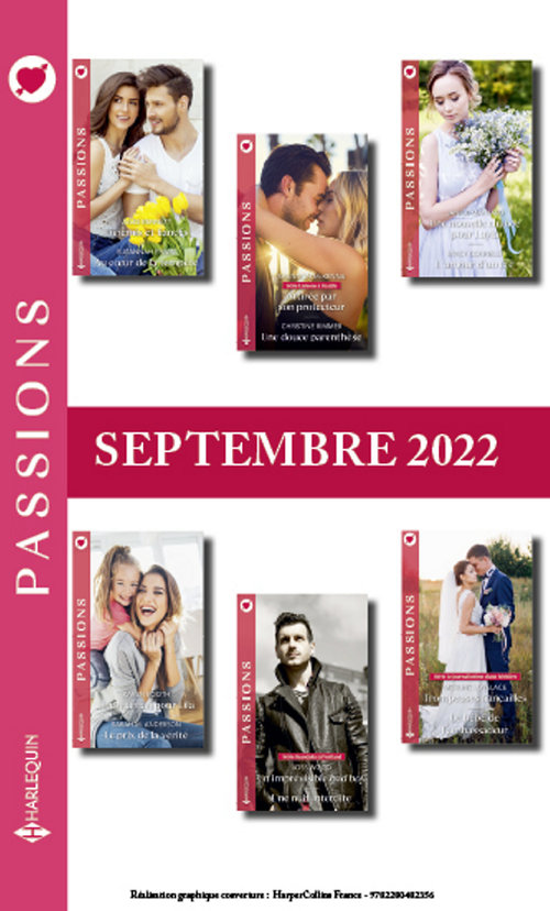 Couverture ebook de Pack mensuel Passions - 12 romans (Septembre 2022), de Collectif