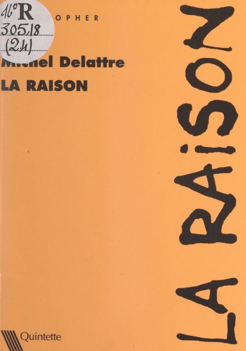 Couverture ebook de La raison, de Michel Delattre