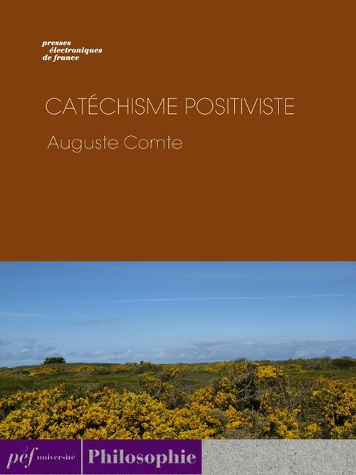 Couverture ebook de Catéchisme positiviste, de Auguste Comte