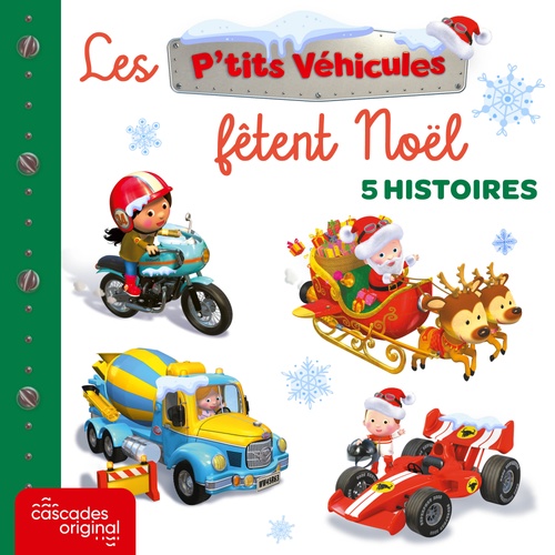 Couverture audiobook de P'tits Véhicules - 5 histoires de Noël, de Cascades