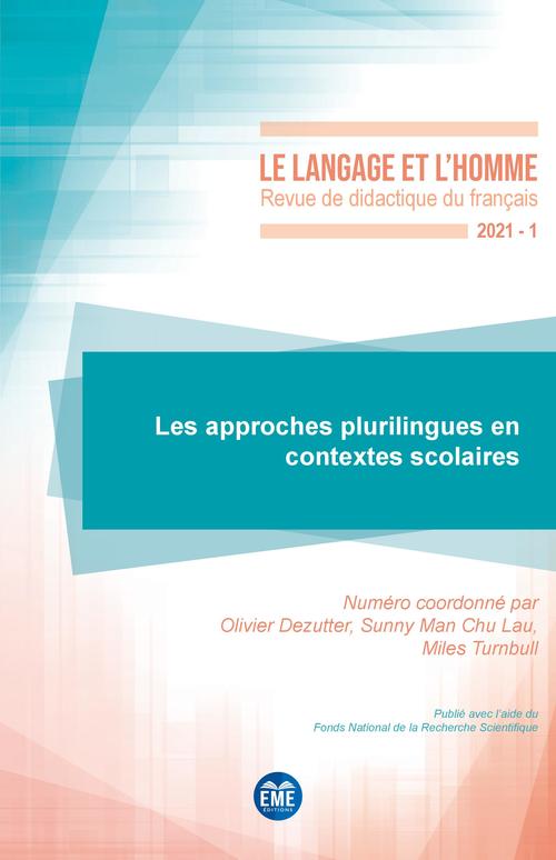 Couverture ebook de Les approches plurilingues en contextes scolaires, de Revue Le Langage Et L'Homme