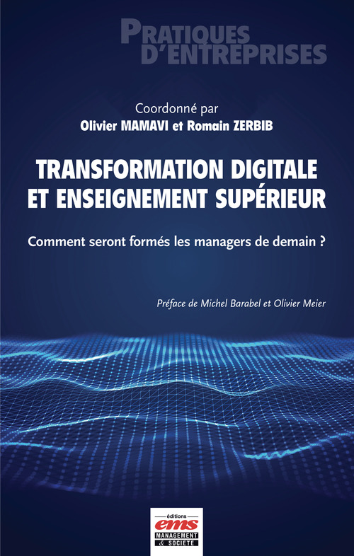 ebook cover of Transformation digitale et enseignement supérieur, by Olivier Mamavi, Romain Zerbib