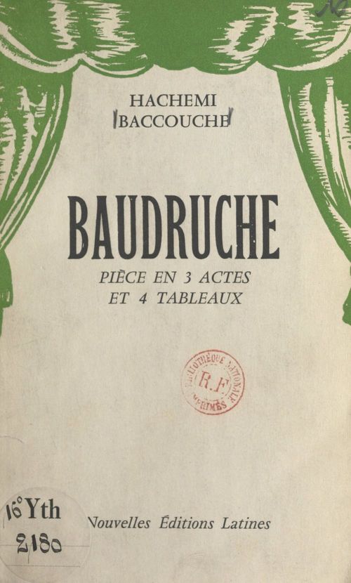 Couverture ebook de Baudruche, de Hachemi Baccouche