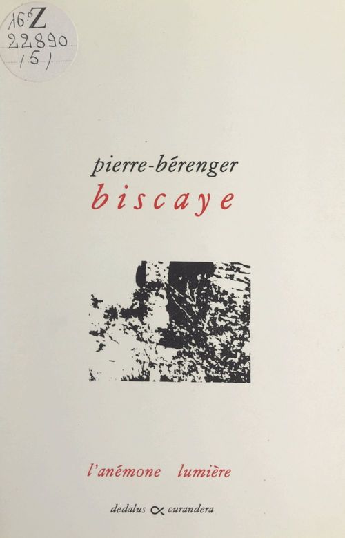 ebook cover of L'anémone lumière, by Pierre-Berenger Biscaye
