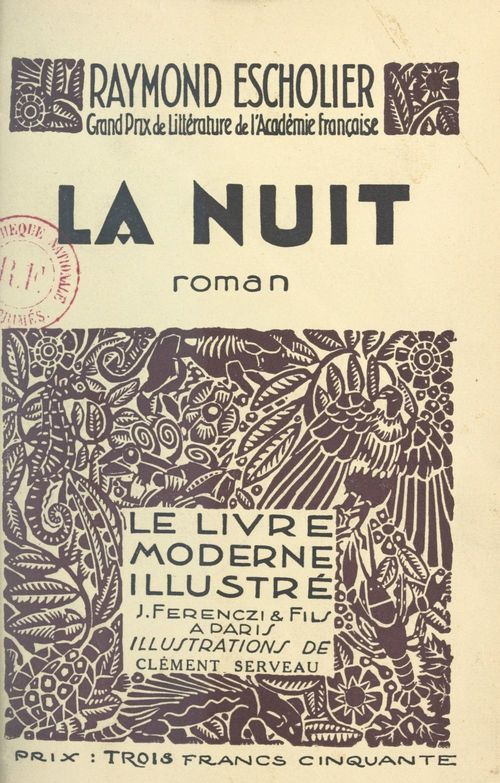 ebook cover of La nuit, by Raymond Escholier
