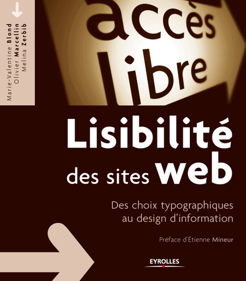 Couverture ebook de Lisibilité des sites web, de Blond, Marcellin