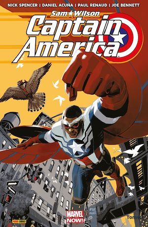 Couverture ebook de Captain America : Sam Wilson (2015) T01, de Nick Spencer, Paul Renaud, Daniel Acuña, Joe Bennett
