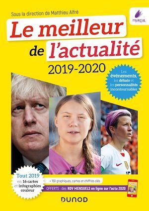 Couverture ebook de Le meilleur de l'actualité 2019-2020, de Collectif, Matthieu Alfré