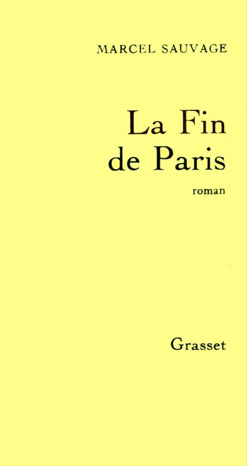 ebook cover of La fin de Paris, by Marcel Sauvage