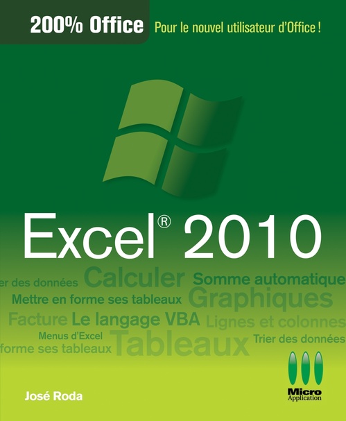 Couverture ebook de Excel 2010 200% Office, de José Roda