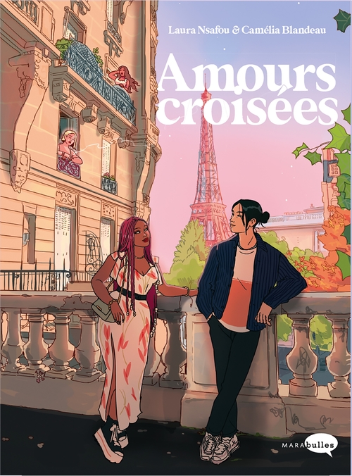 Couverture ebook de Amours croisées, de Laura Nsafou, Camélia Blandeau