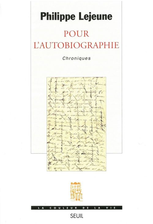 Couverture ebook de Pour l'autobiographie. Chroniques, de Lejeune Philippe
