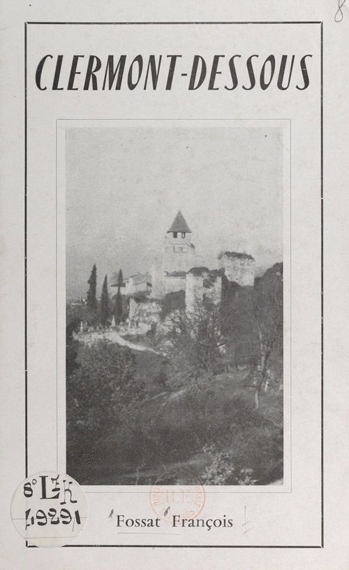 ebook cover of Clermont-Dessous, by Francois Fossat