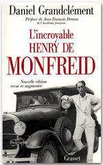 Couverture ebook de L'incroyable Henry de Monfreid, de Daniel Grandclément