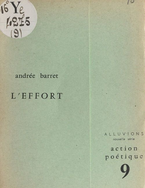 ebook cover of L'effort, by Andree Barret