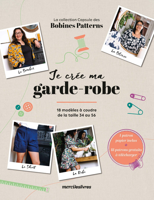 ebook cover of Je crée ma garde-robe, by Bobines Patterns