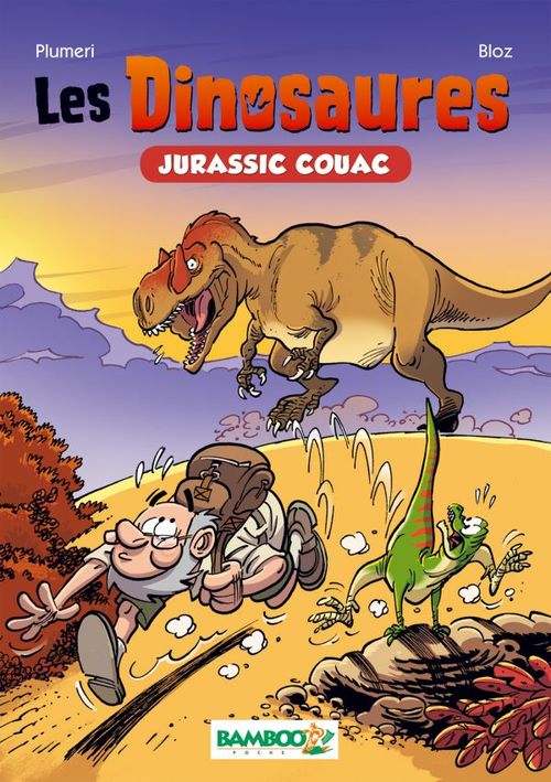 Couverture ebook de Les Dinosaures en BD, de Plumeri/Bloz, Arnaud Plumeri, Bloz