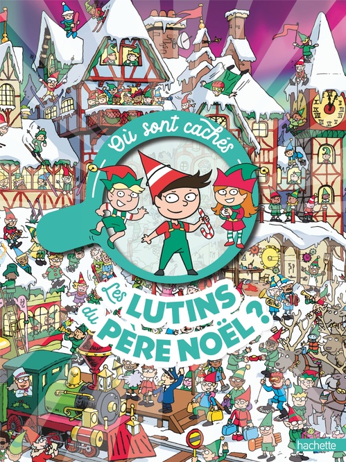 Couverture ebook de Où sont cachés les lutins du père Noël ?, de Chuck Whelon