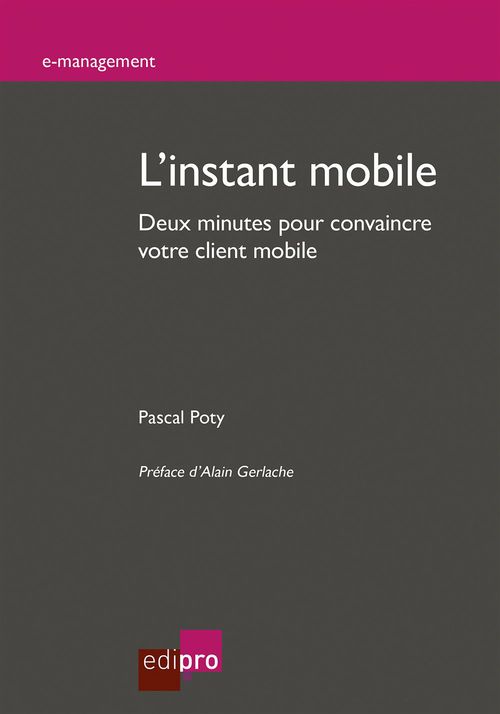 Couverture ebook de L'instant mobile, de Pascal Poty