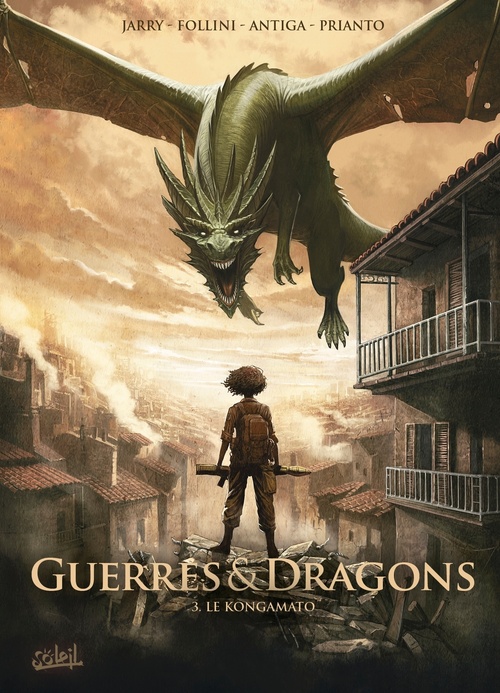 Couverture ebook de Guerres et Dragons T03 - Le Kongamato, de Nicolas Jarry