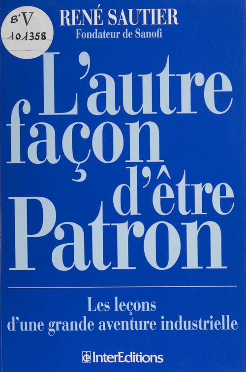 Couverture ebook de L'Autre Façon d'être patron, de Sautier
