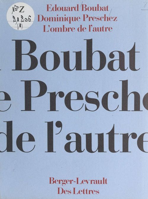 ebook cover of L'ombre de l'autre, by Dominique Preschez, Edouard Boubat