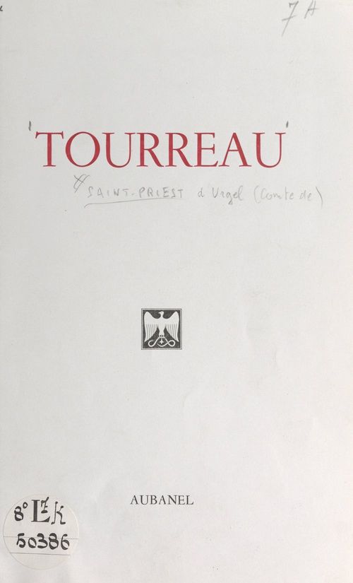Couverture ebook de Tourreau, de Etienne De Saint-Priest D''Urgel