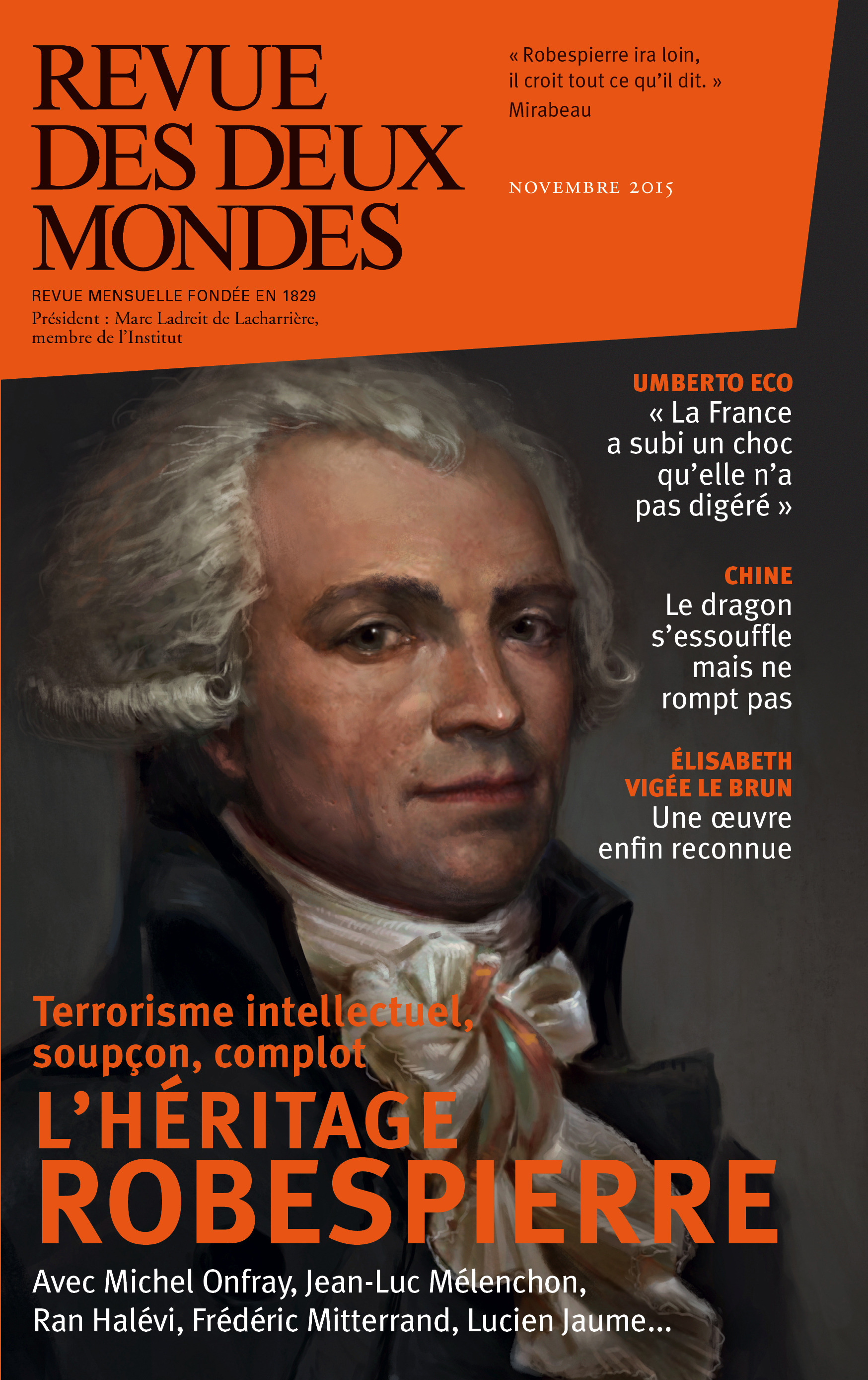 Couverture ebook de Revue des Deux Mondes novembre 2015, de Revue Des Deux Mondes
