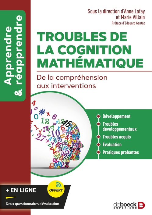 ebook cover of Troubles de la cognition mathématique, by Anne Lafay, Marie Villain