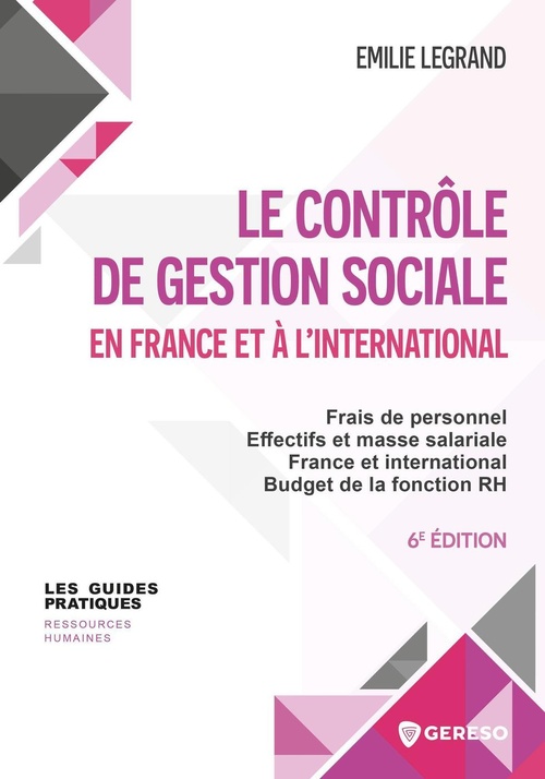 ebook cover of Le contrôle de gestion sociale en france et à l'international, by Emilie Legrand