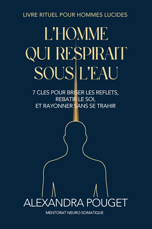 Couverture ebook de L'homme qui respirait sous l'eau, de Alexandra Pouget
