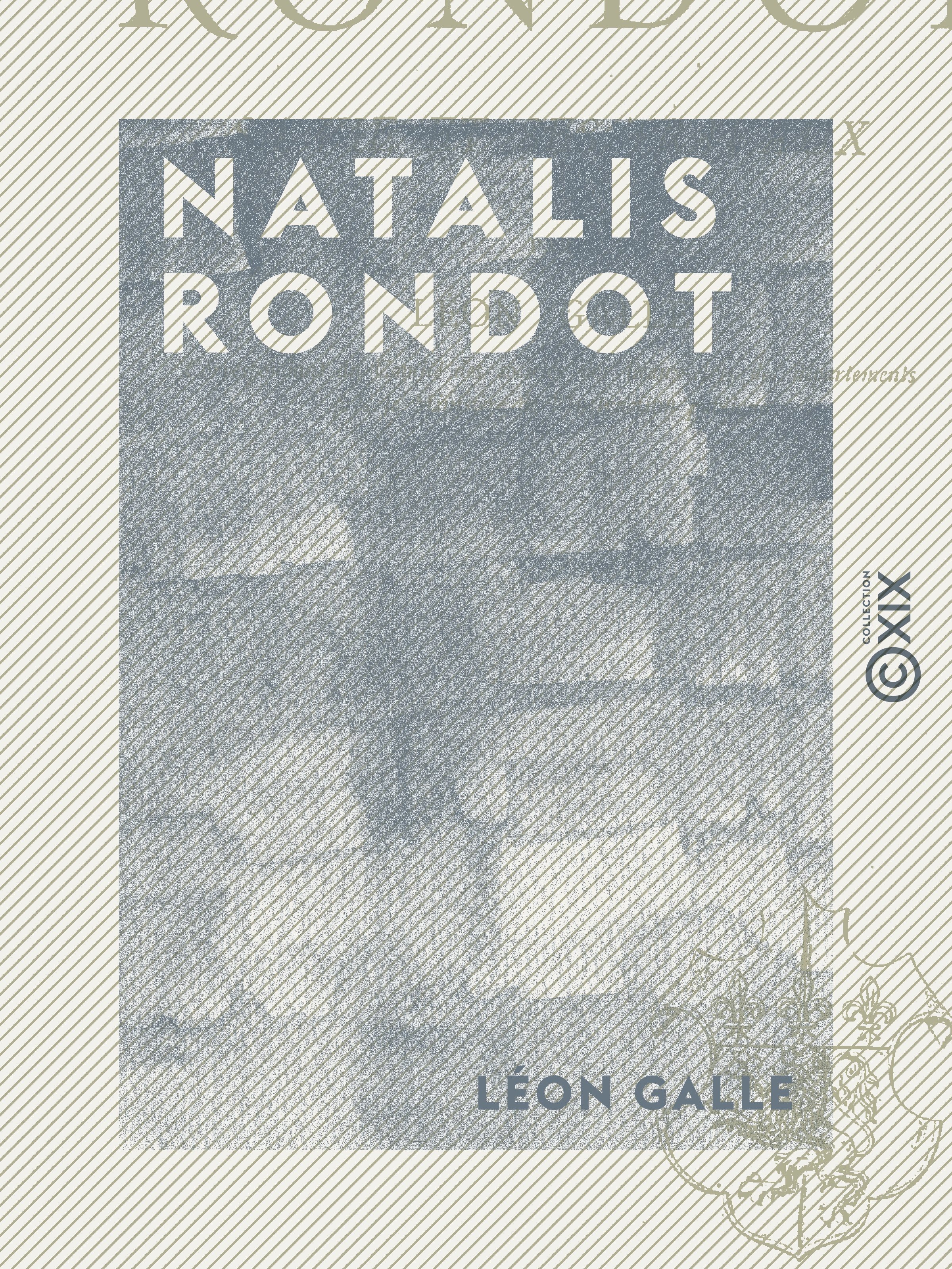 Couverture ebook de Natalis Rondot, de Leon Galle