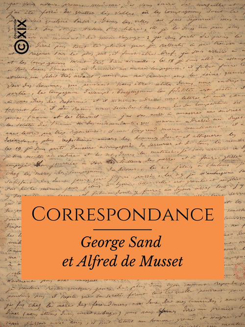 ebook cover of Correspondance, by Alfred De Musset, George Sand