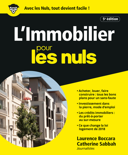 Couverture ebook de L'Immobilier pour les Nuls, de Laurence Boccara, Catherine Sabbah