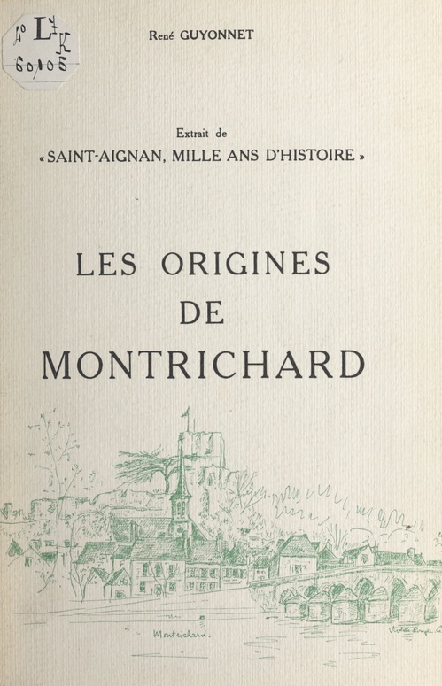 ebook cover of Les origines de Montrichard, by Rene Guyonnet