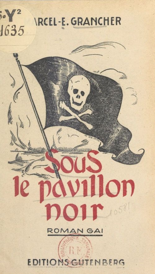 ebook cover of Sous le pavillon noir, by Marcel-étienne Grancher