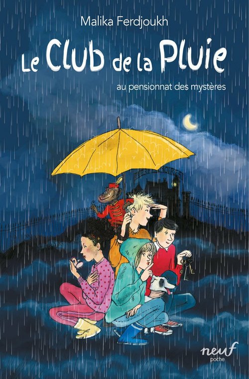 Couverture ebook de Le club de la pluie au pensionnat des mystères, de Malika Ferdjoukh, Cati Baur