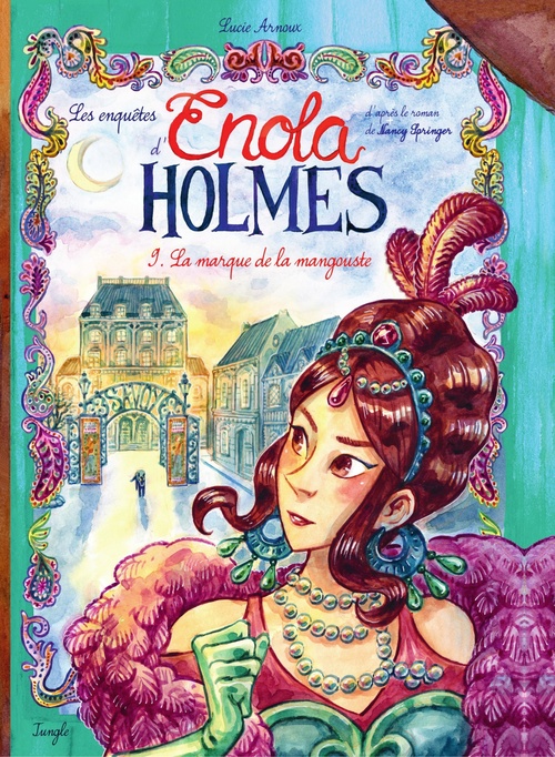ebook cover of Enola Holmes - Tome 9 - La marque de la mangouste, by Lucie Arnoux