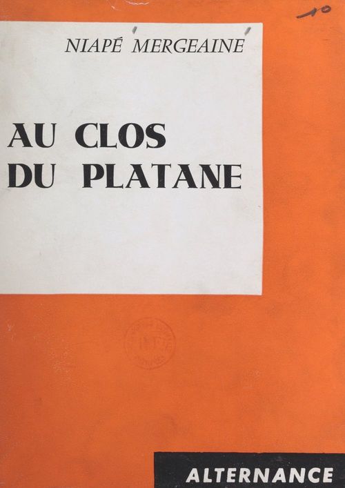 ebook cover of Au clos du platane, by Niape Mergeaine