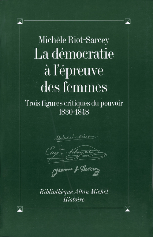 Couverture ebook de La Démocratie à l'épreuve des femmes, de Michèle Riot-Sarcey
