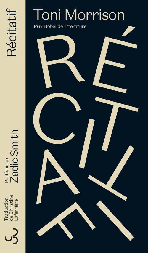 ebook cover of Récitatif, by Toni Morrison