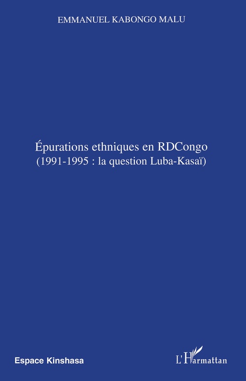Couverture ebook de Epurations ethniques en RDCongo, de Emmanuel Kabongo Malu